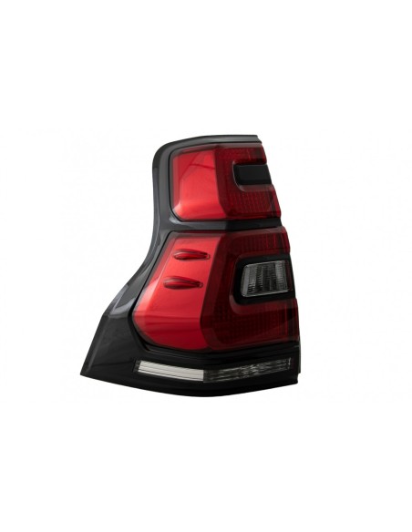 Fanali posteriori LED per Toyota Land Cruiser FJ150 Prado (10-18) Barra chiara rossa (18+) Design
