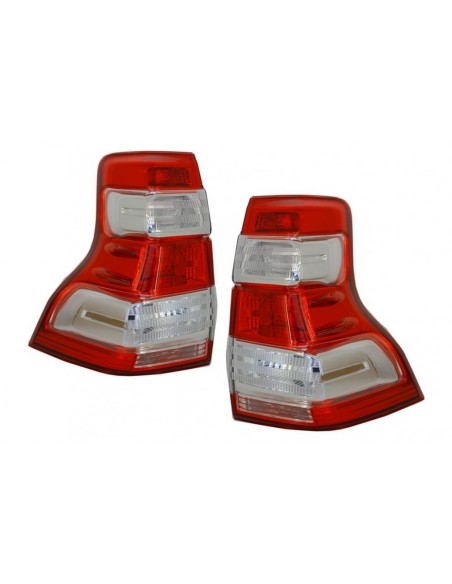 Fanali posteriori Led per TOYOTA Land Cruiser FJ150 Prado (10-18) Rosso Chiaro 18+ Design