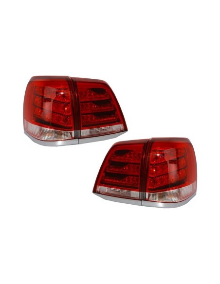 Fanali posteriori Led per TOYOTA Land Cruiser FJ0 J0 (07-15) Rosso Chiaro