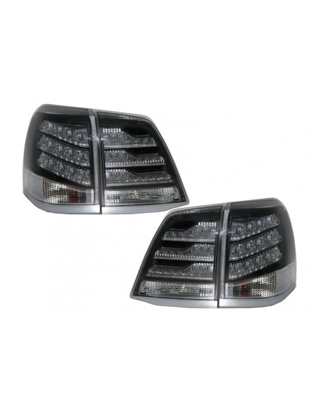 Fanali posteriori LED per Toyota Land Cruiser FJ0 J0 (08-11) Bianco e Nero