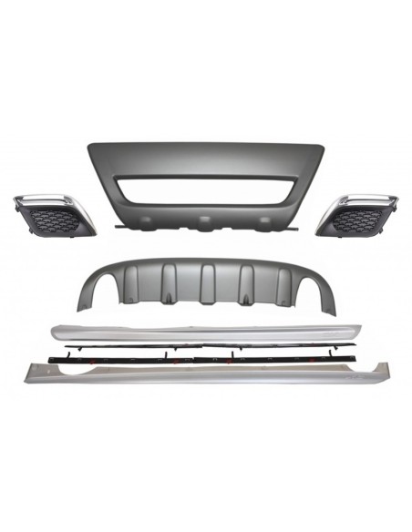 Gonne laterali w/ Skid piastre off-road e nebbia luci aria condotti copre per Volvo XC60 (08-13) R-Design