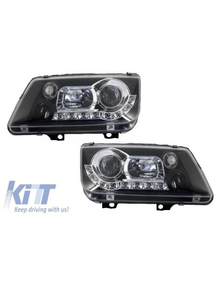 Fari DAYLINE per VW Bora 98-05 DRL Optic Black