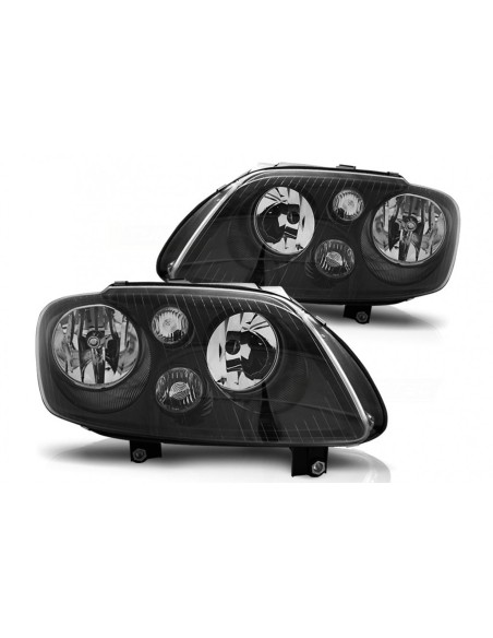 Fari per VW Touran 1T (03-06) Caddy III (04-14) Nero
