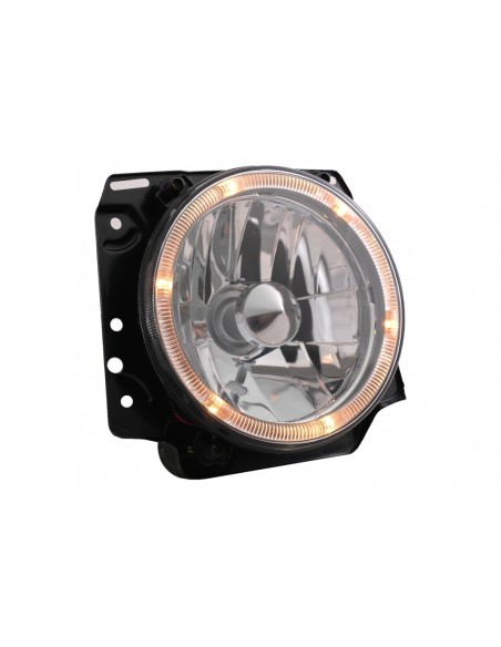 Chrome Angel Eyes fari per VW Golf 2 II (08.1983-08.1991) Chiaro