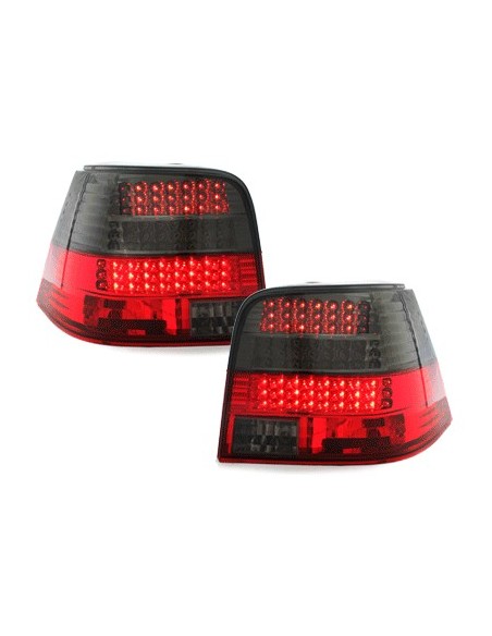 Fanali posteriori a LED per indicatore VW Golf IV 97-04 _red-smokel_LED