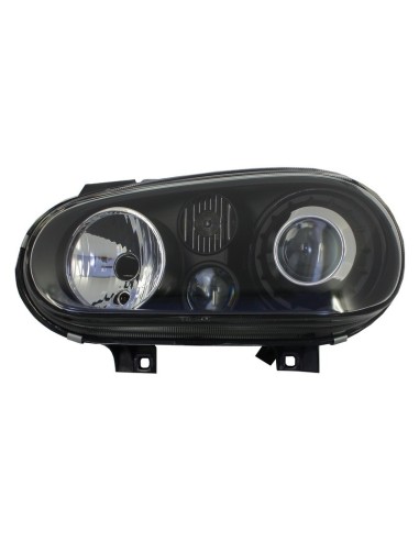 Paraurti anteriore w/ spoiler labbro e fari neri per VW Golf IV 4 MK4 (10.1997-09.03) R32 Look