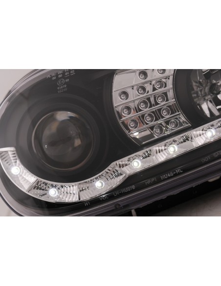 Fari LED Luce diurna per VW Golf IV 4 Cabriolet Hatchback Variante (09.1997-09.03) Nero