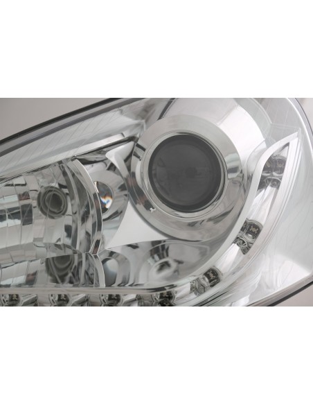Fari Xenon per VW Golf 5 V Jetta III (03-09) Cromo RHD