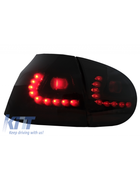 Fanali posteriori a LED per VW Golf V 03-09 Luce nebbia Black-Smoke