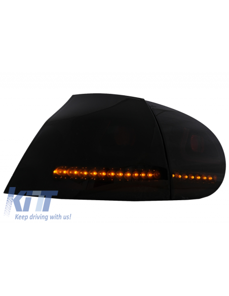 Fanali posteriori a LED per VW Golf V 03-09 Luce nebbia Black-Smoke