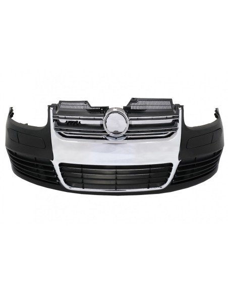 Paraurti anteriore per VW Golf V 5 (03-07) Jetta (05-10) R32 Look Chrome Grill