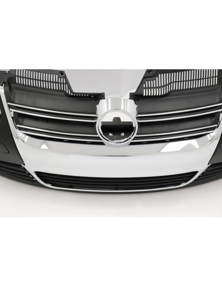 Paraurti anteriore per VW Golf V 5 (03-07) Jetta (05-10) R32 Look Chrome Grill