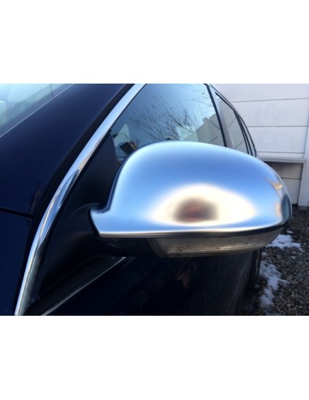 Specchio copre per VW Golf V (03-07) Alluminio spazzolato Design