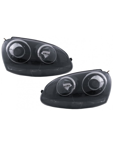 Xenon Look Fari per VW Golf 5 V Mk5 (03-07) Jetta (05-10) GTI R32 Black Edition