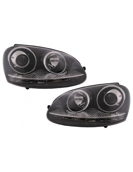 Xenon Look fari a destra per VW Golf 5 V Mk5 (03-07) Jetta (05-10) GTI R32 Chrome Edition