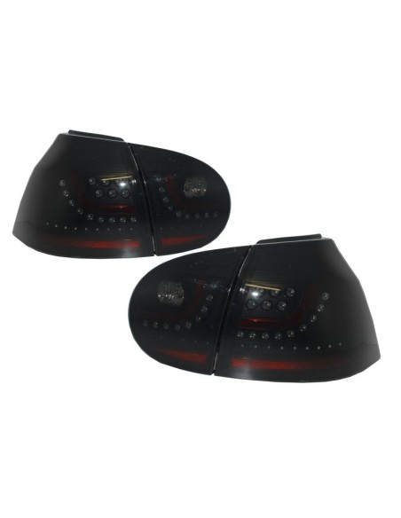 Fanali posteriori a led per VW Golf V 5 Guida a mano sinistra (04-09) Smoke Extreme Black Look Urban Style