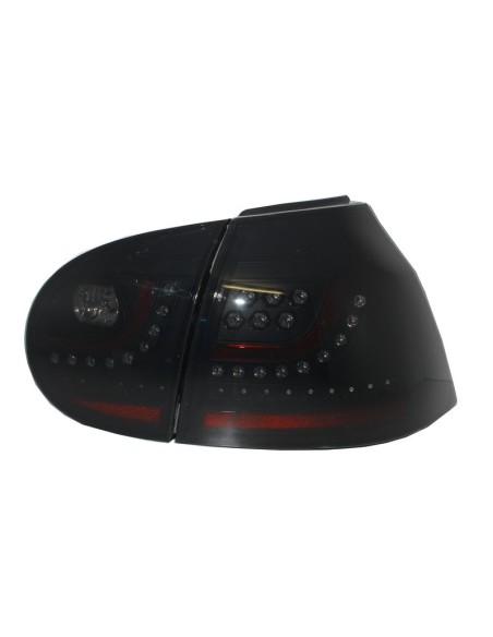 Fanali posteriori a led per VW Golf V 5 Guida a mano sinistra (04-09) Smoke Extreme Black Look Urban Style