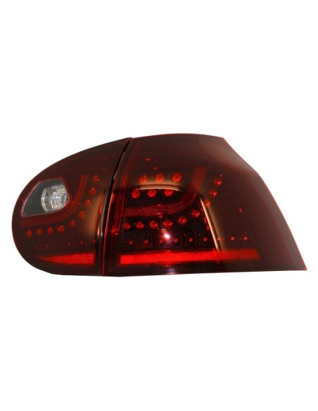 Fanali posteriori a LED per VW Golf V 5 (04-09) Azionamento a mano sinistra (LHD) Cherry Red Urban Style