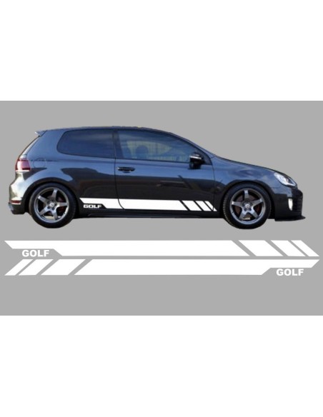 Lato Adesivi Vinile bianco per VW Golf 5 6 7 V VI VII (03-up)