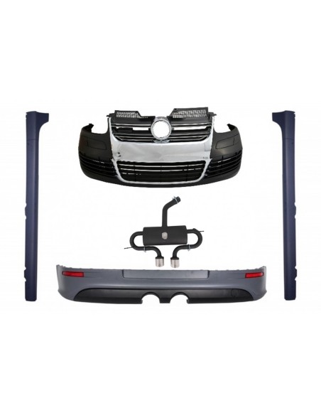 Kit per VW Golf 5 V R32 (03-07) w/ sistema di scarico completo