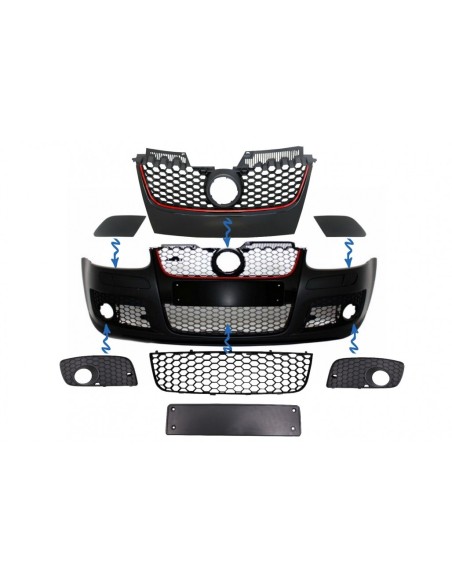 Parti griglie per paraurti anteriore VW Golf 5 V MK5 (03-07)