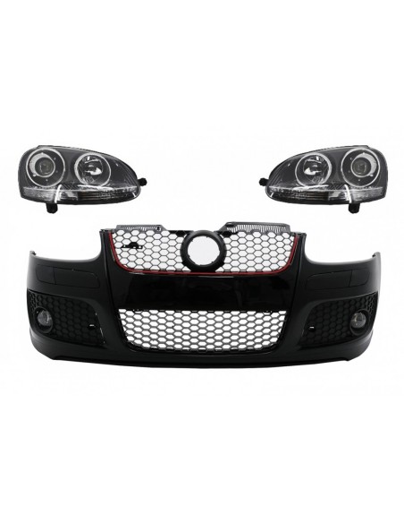 Paraurti anteriore per VW Golf V 5 MK5 (03-07) w/ Xenon Look Fari
