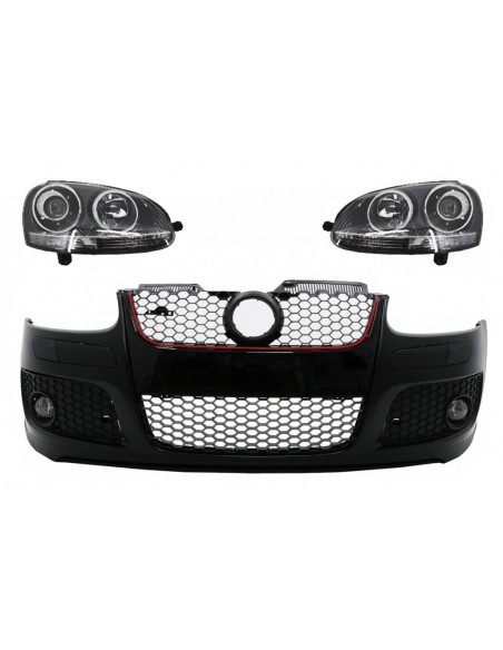 Paraurti anteriore per VW Golf V 5 MK5 (03-07) w/ Xenon Look Fari RHD
