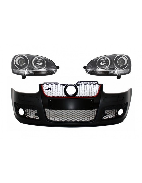 Paraurti anteriore w/ Xenon Look Fari RHD per VW Golf 5 V Mk5 (03-07) Jetta (05-10)