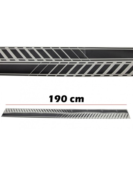 Adesivi laterali vinile nero opaco per VW POLO Golf 5 6 7 V VI VII (03-up)