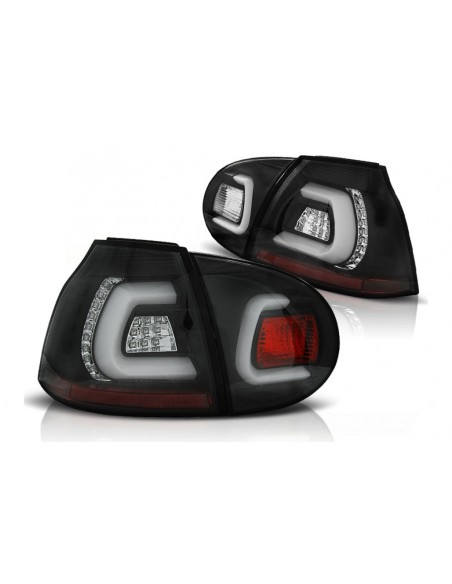 Fanali posteriori LED Bar per VW Golf V 5 Hatchback (04-09) Nero