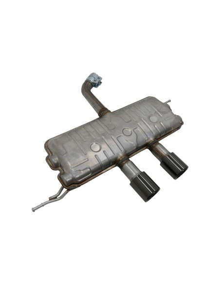 Impianto di scarico completo per VW Golf 5 R32 (03-07) Golf 6 R (08-13) Silenziatore Catback Piano Nero