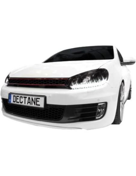Fari per VW GOLF 6 (10.08-12) TRU DRL GIORNO Nero