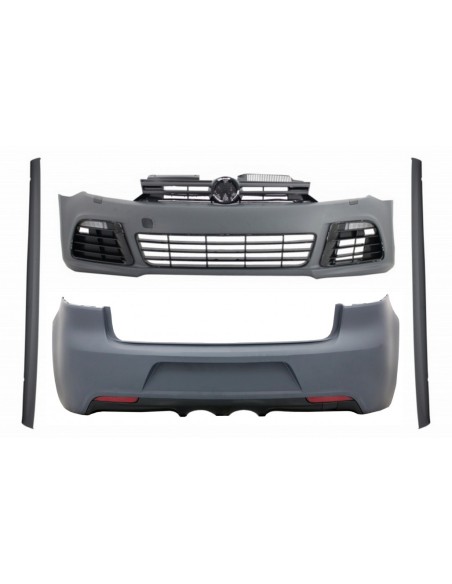 Kit completo per VW Golf VI 6 Mk6 (08-13) R Look w/ Gonne laterali