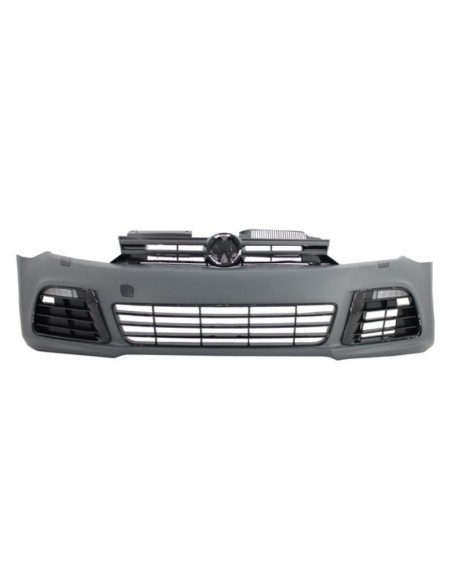 Paraurti anteriore per VW Golf VI 6 (08-13) R Look w/ Fari 3D LED DRL U-Design LED che scorre la luce di svolta