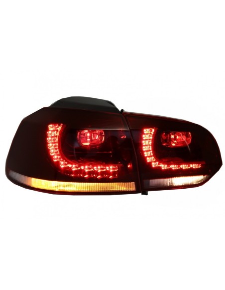 Fanali posteriori LED per VW Golf 6 VI (08-13) R GTI Cherry Red Clear Design DEPO