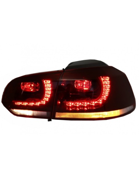Fanali posteriori LED per VW Golf 6 VI (08-13) R GTI Cherry Red Clear Design DEPO