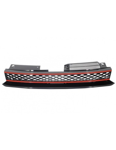 Badgeless Grille Full Honey Comb w/ Osram Xenon Fari LED Luci di svolta sequenziale per VW Golf 6 VI 08-12