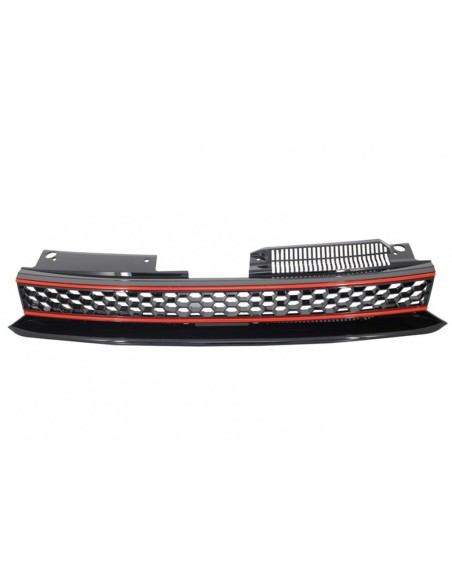 Badgeless Grille Full Honey Comb w/ Osram Xenon Fari LED Luci di svolta sequenziale per VW Golf 6 VI 08-12