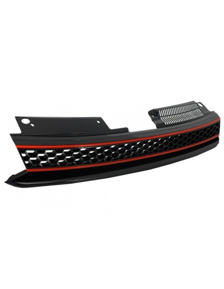 Badgeless Grille Full Honey Comb w/ Osram Xenon Fari LED Luci di svolta sequenziale per VW Golf 6 VI 08-12
