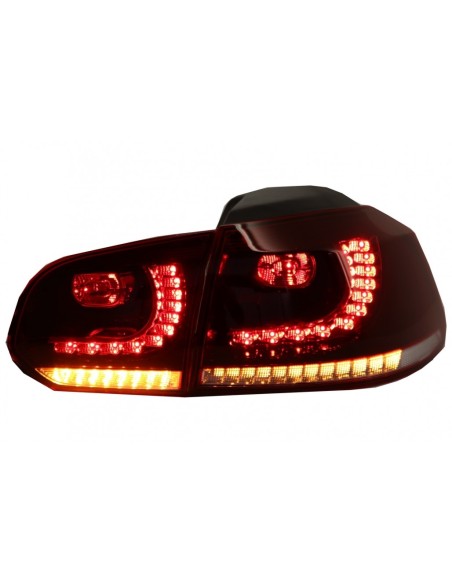 Fanali posteriori LED FULL per VW Golf 6 VI (08-13) R Design Luce di svolta sequenziale Cherry Red