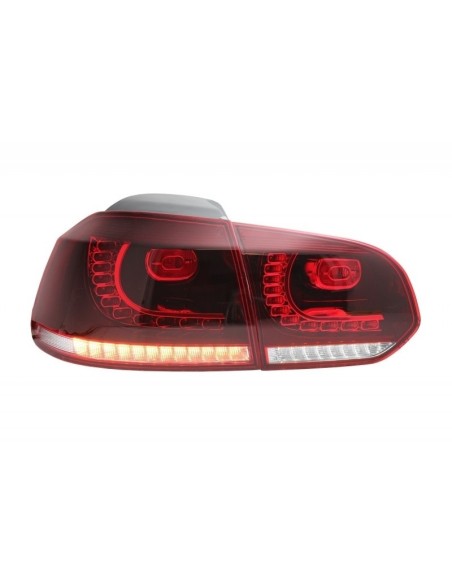 Fanali posteriori Full LED per VW Golf 6 VI (08-13) Cherry Red R