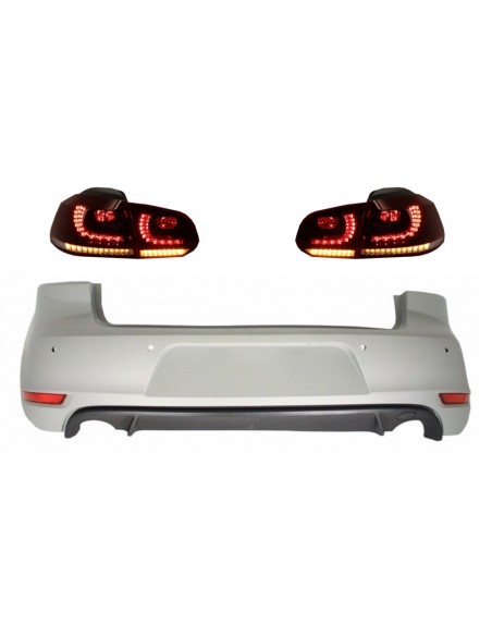 Paraurti posteriore per VW Golf 6 VI (08-12) w/ luci posteriori FULL LED Luce di svolta sequenziale
