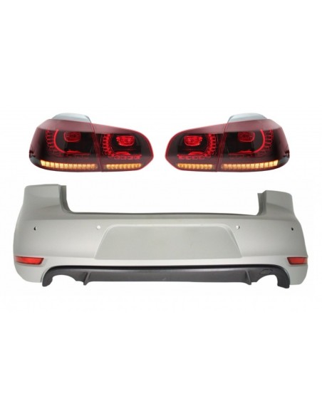 Paraurti posteriore per VW Golf 6 VI (08-12) w/ luci posteriori FULL LED Luce di svolta sequenziale