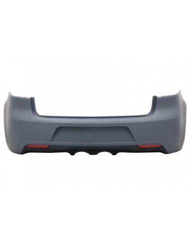 Paraurti posteriore w/ sistema di scarico e fanali posteriori LED completo per VW Golf VI (08-13) R Design Cherry Red