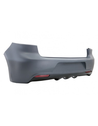 Paraurti posteriore w/ sistema di scarico e fanali posteriori LED completo per VW Golf VI (08-13) R Design Cherry Red
