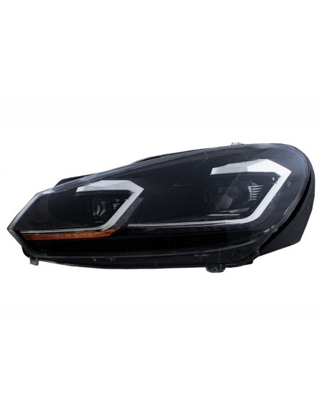 Fari a LED e fanali posteriori per VW Golf 6 VI (08-13) w/ Facelift G7.5 Look Silver Flowing Luci di svolta sequenziali LHD