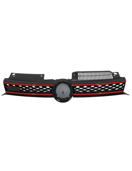 Griglia centrale griglia anteriore per VW Golf 6 VI (08-12) w/ LED fari che scorre luci di svolta sequenziale