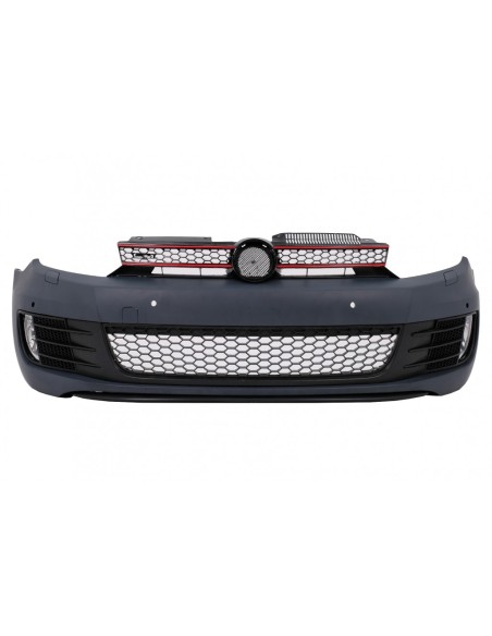 Paraurti anteriore w/ fari LED DRL che scorre luce di svolta Chrome per VW Golf VI 6 (08-13) GTI U Design