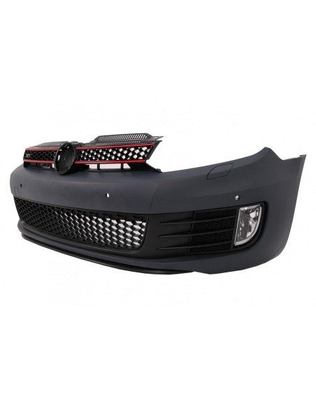 Paraurti anteriore w/ fari LED DRL che scorre luce di svolta Chrome per VW Golf VI 6 (08-13) GTI U Design