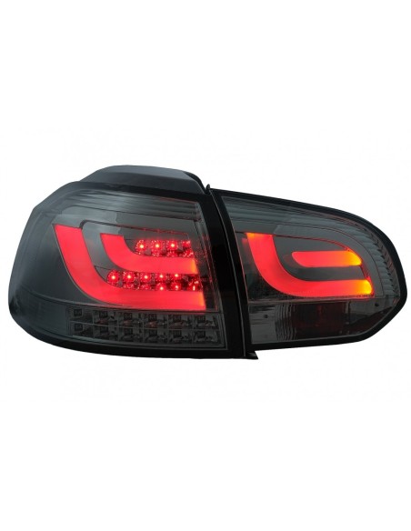 Fanali posteriori LED per VW Golf 6 VI (08-13) Tubo Light Bar Fumo Grigio